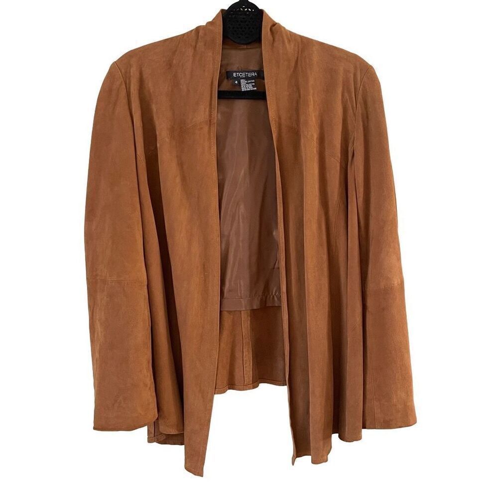 Etcetera real suede cardigan